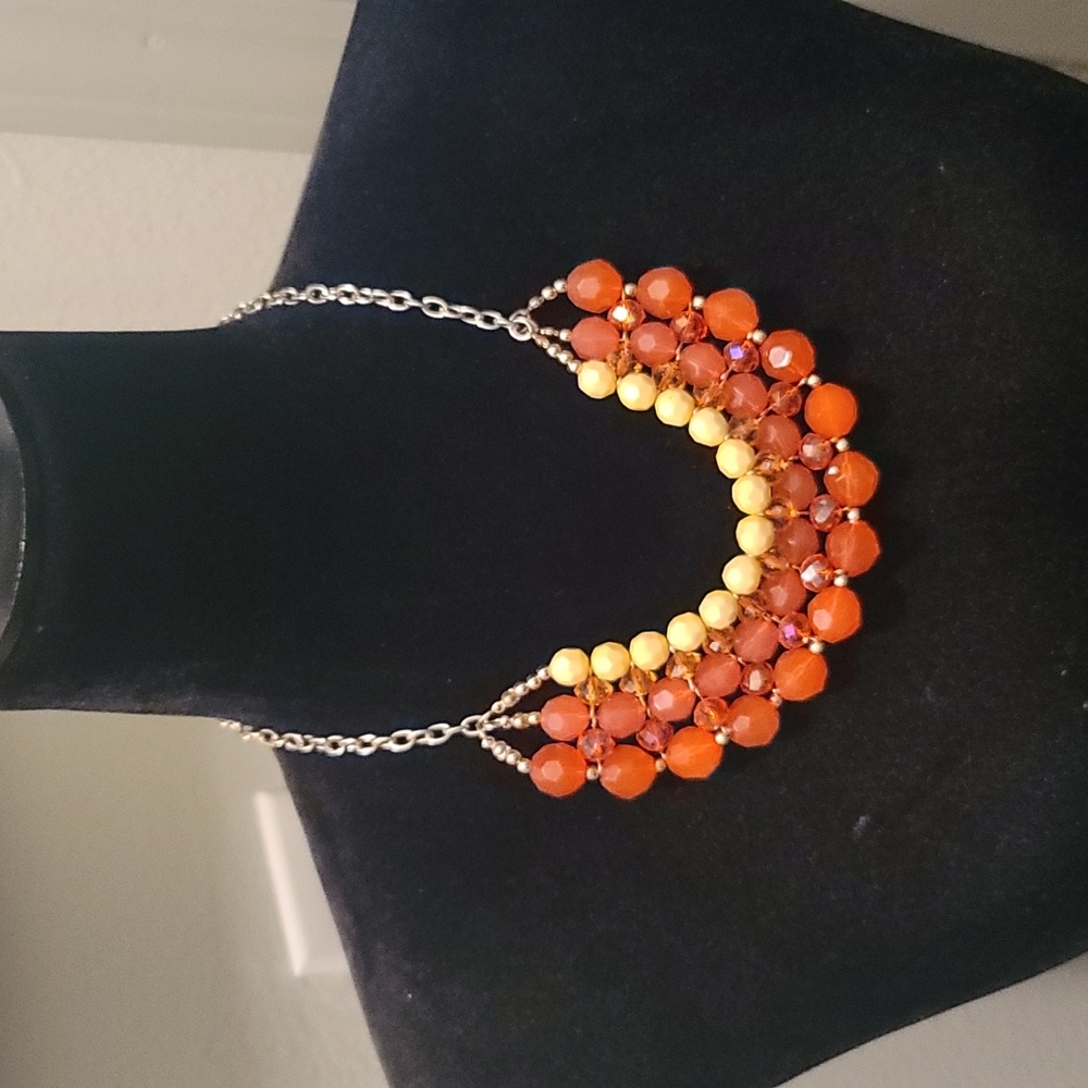 Springtime bead necklace